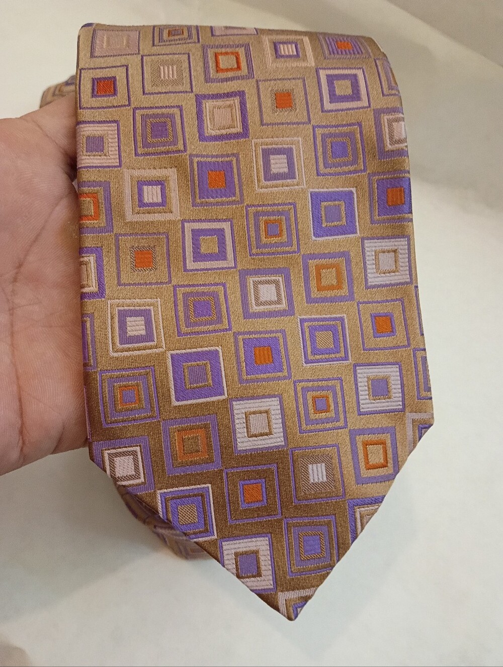 Ted Baker Geometric Mens Silk Tie